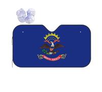 North Dakota State Flag Printing Summer Sun Shade Sunshade Windshield Cover Front Window Shade Sun Visor Shade Car Accessories
