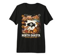 North Dakota State Pride Peace Garden State ND Premium T-Shirt