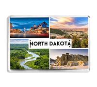 North Dakota - US State - Souvenir Tourist - Fridge Magnet - Novelty Keepsake Gift