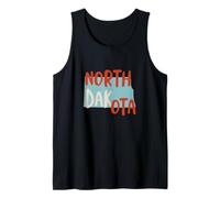 North Dakota USA, ND State of North Dakota Souvenir Tank Top
