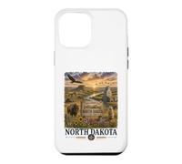 North Dakota Watercolor Prairie Landscape Travel Design Case for iPhone 12 Pro Max