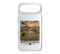 North Dakota Watercolor Prairie Landscape Travel Design Case for iPhone Air