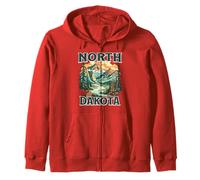 North Dakota Zip Hoodie