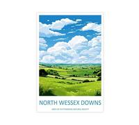 North Devon Travel Art North Devon Gift (4) Canvas Poster Wall Art Decor Print Picture Paintings for Living Room Bedroom Decoration 08x12inch(20x30cm)