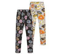 North East Boys 2 Pack Pyjama Bottoms Gamer Fun Novelty Lounge Sleep Pants 9 to 16 Years (11/12Y - Donuts)