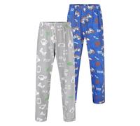 North East Boys 2 Pack Pyjama Bottoms Gamer Fun Novelty Lounge Sleep Pants 9 to 16 Years (15/16Y - Game Over)