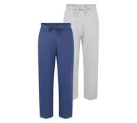 North East Boys 2 Pack Pyjama Bottoms Lounge Sleep Pants Twin Pack 9 to 16 Years (Gry/Del 11/12)