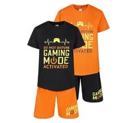 North East Boys 2 Pack Short Pyjamas Gamer Themed Nightwear Gaming PJ Sets 9 to 16 Years