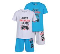 North East Boys 2 Pack Short Pyjamas Gaming PJ Sets Gamer Themed Nightwear 9 to 16 Years