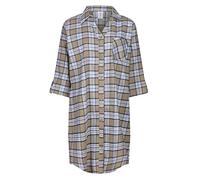 North East Ladies Nightie Button Through Nightshirt Brushed Cotton 3/4 Sleeve (Sandy Beach 12-14)