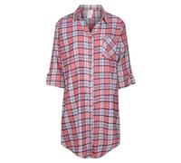 North East Ladies Nightie Button Through Nightshirt Brushed Cotton 3/4 Sleeves UK 8 to 22 New (Fanta 16-18)