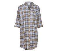 North East Ladies Nightie Button Through Nightshirt Brushed Cotton 3/4 Sleeves UK 8 to 22 New (Sand 12-14)
