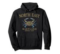 North East Maryland Crab Town Since 1669 Tan Letters Pullover Hoodie