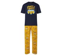 North East Mens Pyjamas Beer Cheers Theme PJ Sets Night Sleep Lounge Wear M to XXL New (Gold Ylw L)