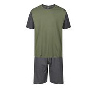 North East Mens Pyjamas Short PJ Sets M L XL 2XL 3XL 4XL 5XL 6XL Sleep Lounge Night WEAR (7003s Olive/Char M)