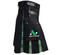 NORTH EDGE Irish Hybrid Kilt for Men - Scottish Hybrid Sports Utility Mens Kilt | Stylish Kilts for Casual Wear