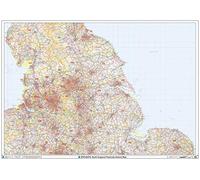 North England Postcode District Wall Map (D4) - 47" x 33.25" Paper