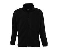 North Full Zip Outdoor Fleece Jacket SOL'S Black 4XL