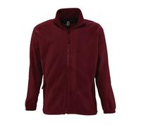 North Full Zip Outdoor Fleece Jacket SOL'S Burgundy XS