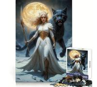 North Goddess Freya 1000 Piece Jigsaw Puzzles for Teenagers Jigsaw Memory Lift Light Relax Image Assembly (38x52cm)