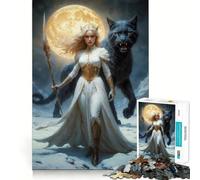North Goddess Freya Jigsaw Puzzles for Adults1000 Pieces Mind Puzzle Cozy Relax Image Assembly (50x75cm)
