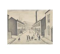 North James Henry Street Salford 1956 Print L.S. Lowry Grey One Size