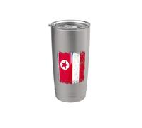 North Korea Austria Flag | Korean Austrian Roots Stainless Steel Insulated Tumbler
