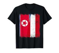 North Korea Austria Flag | Korean Austrian Roots T-Shirt