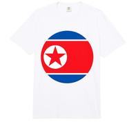 North Korea Flag Circle Comfort Colors Adult Heavyweight T-Shirt