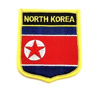 North Korea Flag Iron On Embroidered Fabric Sew On Patch