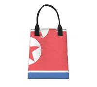 North Korea Flag Lunch Bag for School Work Kids Children Women Men Travel Tote Bag for Travel Fishing Picnic Lunch Tote School Outdoor Picnic