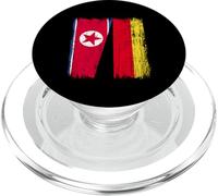 North Korea Germany Half Flag North Korean German Jersey PopSockets PopGrip for MagSafe
