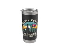 North Korea is Calling and I Must Go Funny Satire Dark Humor Stainless Steel Insulated Tumbler