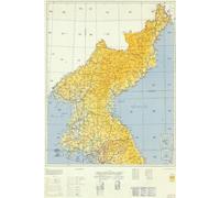 North Korea Map Journal: Vintage Map Notebook