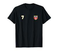 North Korea Number 7 Soccer Flag Football # seven Korean T-Shirt