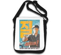 North Korea Propaganda Poster Shoulder Bag White