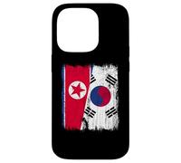 North Korea South Korea Half Flag North Korean South Korean Case for iPhone 14 Pro