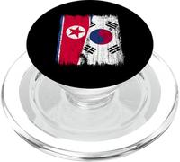 North Korea South Korea Half Flag North Korean South Korean PopSockets PopGrip for MagSafe
