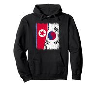 North Korea South Korea Half Flag North Korean South Korean Pullover Hoodie