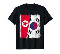 North Korea South Korea Half Flag North Korean South Korean T-Shirt
