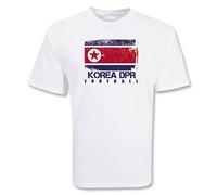 North Korea Women's Korea Dpr Football T-Shirt in White | Size: Medium North Korea White M