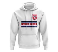 North Korea Women's Personalised Core Football Country Hoody in White | Size: Medium North Korea White M
