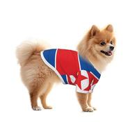 North Korean Flag Cute Dog and Cat T-Shirt - Soft and Breathable Pet Apparel for Small to Large Dogs and Cats