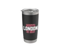 North London is Red Text Design Stainless Steel Insulated Tumbler
