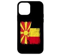 North Macedonia Belgium Half Flag Macedonian Belgian Jersey Case for iPhone 12 mini