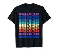 North Macedonia Colorful T-Shirt