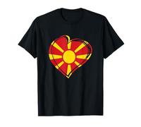 North Macedonia Flag Skopje Macedonian Love Men Women Kids T-Shirt