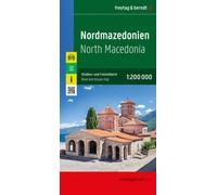 North Macedonia Road and Leisure Map : 1:200,000 scale map