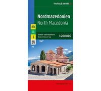 North Macedonia Road and Leisure Map, ,