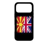 North Macedonia UK Flag Macedonian British Heritage Case for iPhone 17 Pro Max